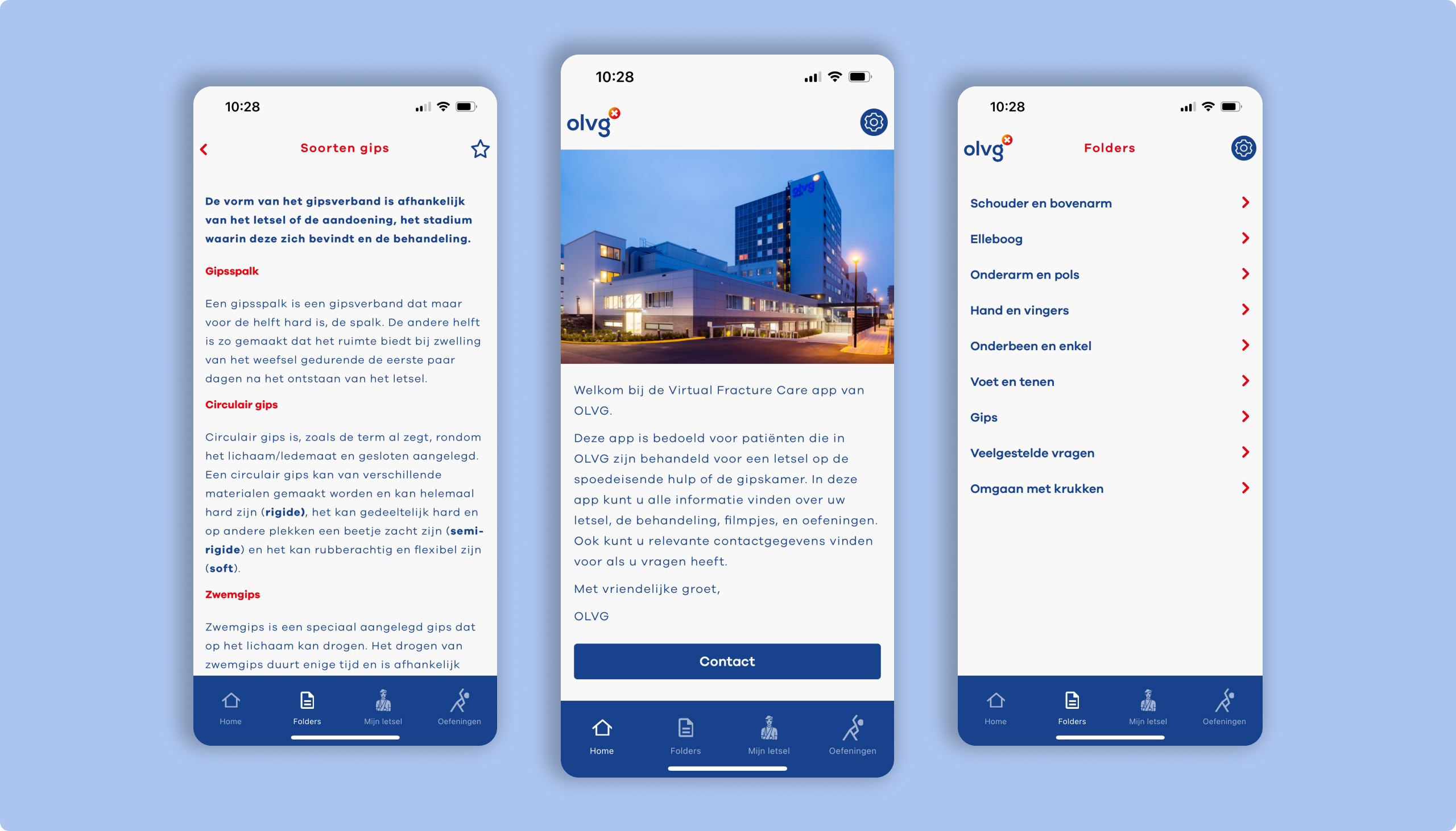 Virtual Fracture Care - mock up